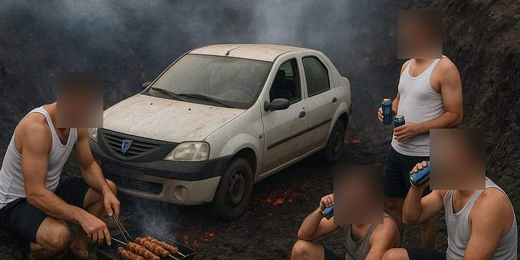 Amara renaşte după dezastru. Azi s-a făcut primul grătar în craterul de 50 de metri