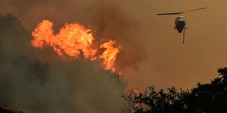 Incendiile de vegetație cuprind Balcanii. Mii de persoane evacuate și locuințe distruse de flăcări