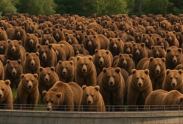 Rezervaţia de la Zărneşti s-ar putea revărsa în orice clipă. Stratul de urşi a atins 4 metri