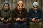 Ne pierdem tradiţiile! În loc să te întrebe al cui eşti, babele stau pe TikTok în faţa porţii