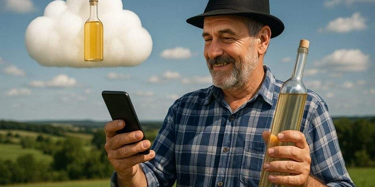 Smart! Un bihorean își ține pălinca în cloud și are acces la ea de oriunde