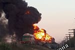 Tren rusesc cu combustibil destinat aprovizionării infanteriei, atacat cu drone de ucraineni