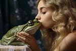 Sătulă de bărbatul urât cu care trăiește, o româncă pupă broaște, că cine știe