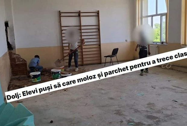 Concurență acerbă: 17 elevi pe un loc la școala unde treci clasa cărând moloz și parchet