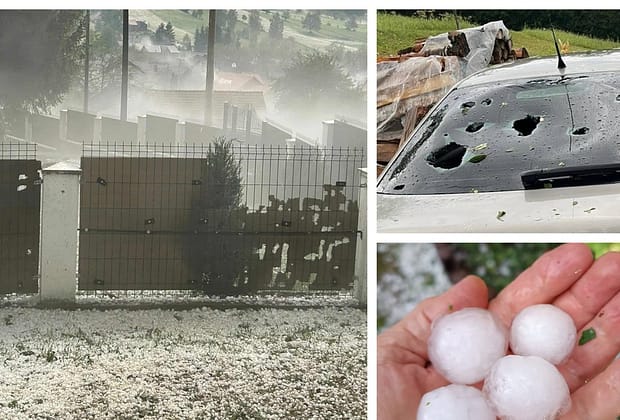 Grindina de mărimea mingii de ping-pong a făcut ravagii la Întorsura Buzăului: culturi distruse, locuințe și mașini avariate