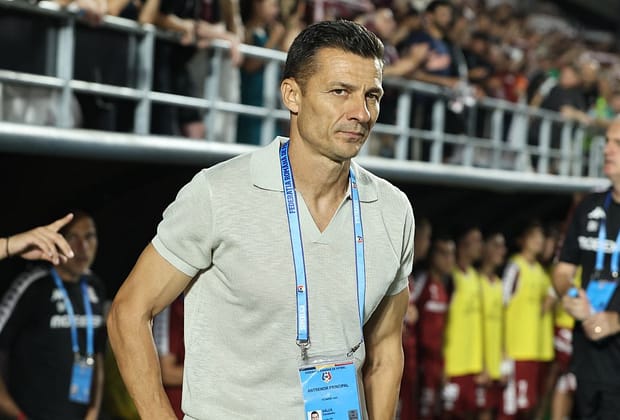 „Penalty clar!” Costel Gâlcă nu s-a abținut după Oțelul -1. Faza care l-a nemulțumit pe atrenorul giuleștenilor