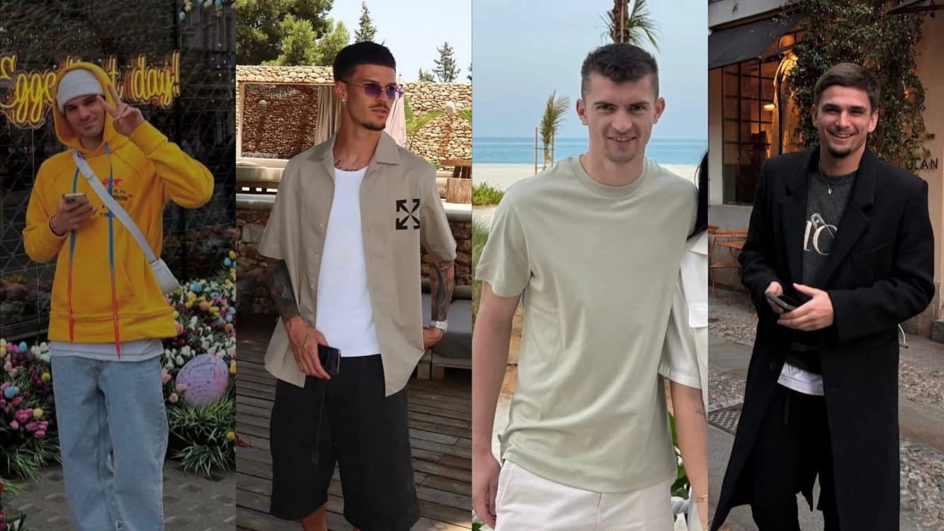 Ianis Hagi, Dennis Man, Florin Tănase și Răzvan Marin Foto/Instagram