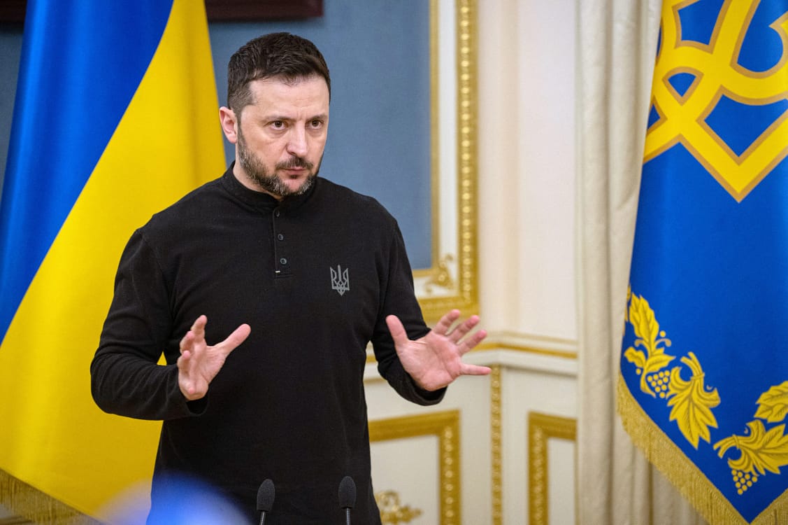 Zelenski a reafirmat poziția Ucrainei în ceea ce privește Crimeea FOTO AFP
