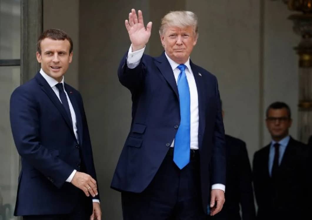 Trump și Macron pot face mai multe împreună decât dezbinați. FOTO: AFP