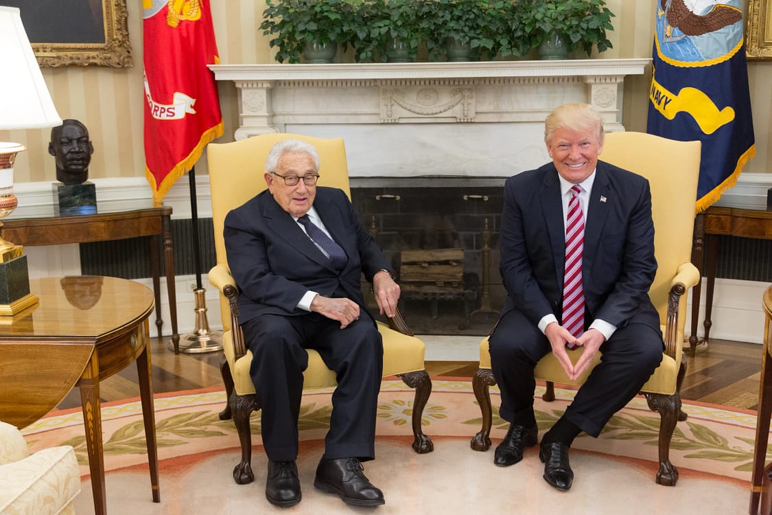 Întâlnirea dintre Donald Trump și Henry Kissinger FOTO wikipedia