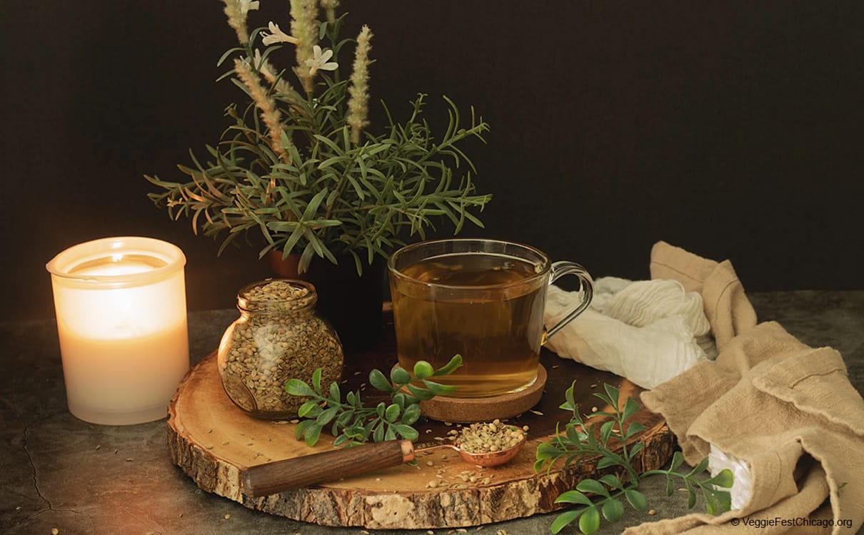 Ceai CCF din 3 semințe: reduce balonarea și inflamațiile, ajută digestia și detoxifiere VeggieFest