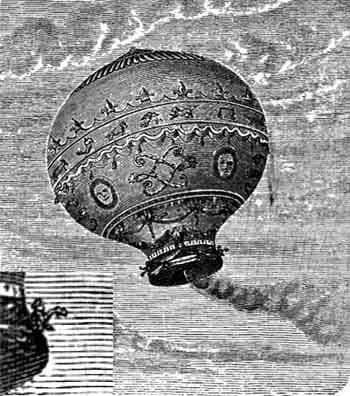 Al doilea balon cu aer cald construit de frații Montgolfier. FOTO Wikipedia