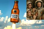 Inspirat de Bezos, Nea Costel şi-a dus prietenii în spaţiu cu o rachetă în formă de sticlă