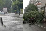 FOTO / VIDEO Ploile abundente au paralizat Bucureștiului. Străzi inundate, blocaj în zona liniei de centură și linii STB deviate