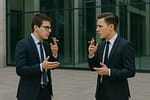 Record naţional. Doi corporatişti din Pipera stau la ţigară şi discută politică de 8 zile