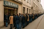 Noul Münchhausen! Un român susține că la librăria lui e coadă mai mare decât la șaormăria de lângă