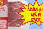 Specialiștii recomandă pentru hidratare carnea de porc din magazine: conține minim 50% apă