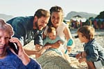 Zi de foc pentru o familie din Thassos. Bunicii i-au întrebat de 300 de ori ce fac copiii și cum e apa
