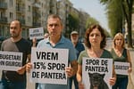 Bugetarii din Giurgiu ies în stradă să ceară 15% spor de panteră
