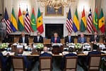 VIDEO Gafă la Casa Albă. Trump l-a întrebat pe președintele Liberiei unde a învățat engleza, limba oficială a țării sale