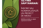 Ultima săptămână de înscrieri la Gala Premiilor pentru un Mediu Curat