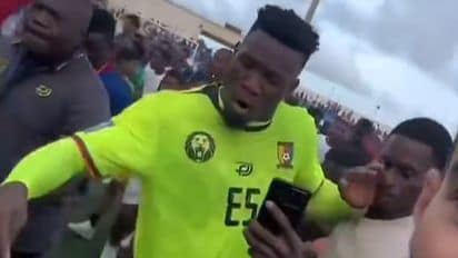 „Groparul” Onana, gest scandalos! Portarul a lovit un fan după meci