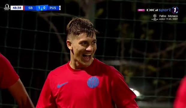 Ce transfer inspirat a făcut Gigi Becali! Alex Stoian, gol superb pentru FCSB în UEFA Youth League