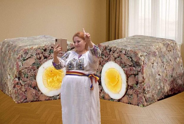 Curăţenie de Paşti. Şoşoacă şi-a scos toată mobila din casă ca să facă loc pentru drob