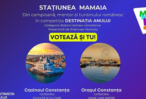 Destinația Anului 2025: Mamaia, de la „regina litoralului” la mentor al turismului românesc. Cazinoul din Constanța intră în competiție
