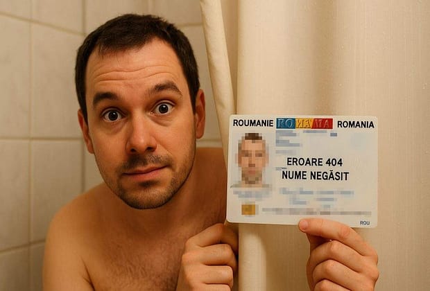 Un român şi-a udat buletinul cu cip şi acum îl cheamă Eroare 404