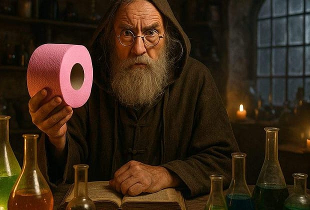 Miraculos! Un alchimist a reuşit să transforme parizerul înapoi în hârtie igienică