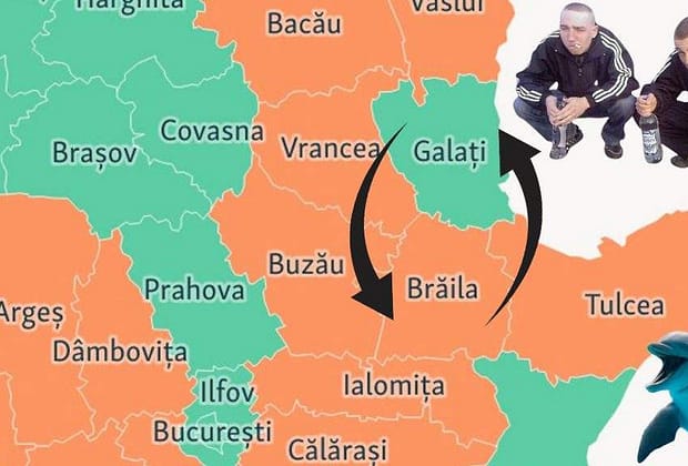 Efectul votului. Galațiul face rocada cu Brăila și trece în Muntenia iar Brăila în Moldova
