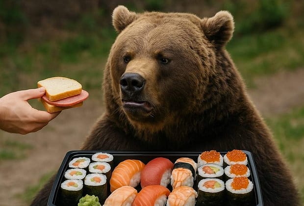 Turiştii străini ne strică urşii! S-au învăţat cu sushi şi refuză sendvişurile cu salam
