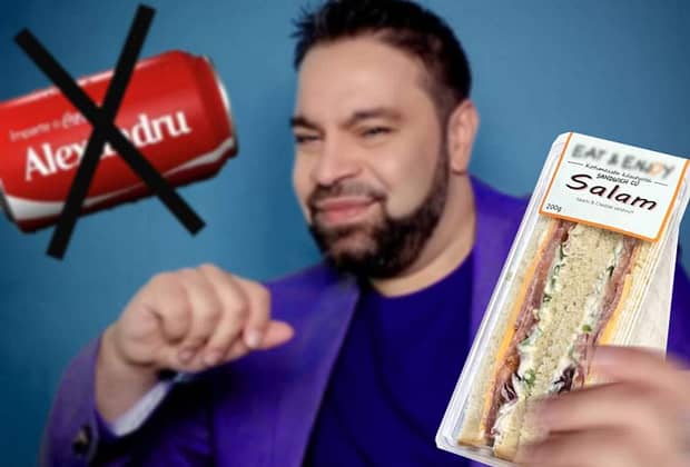 Cola cu numele lui are orice sărac! Salam se laudă că a găsit un sendviş cu numele lui