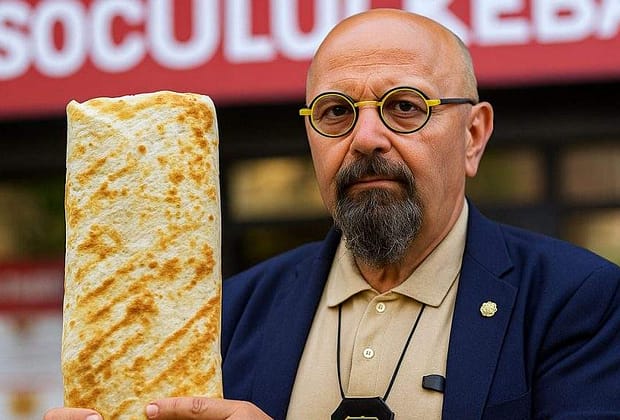 Piedone, în control la Socului: Nişte ţepari! Aşa-zisa „şaorma mare” are doar 3 kg!