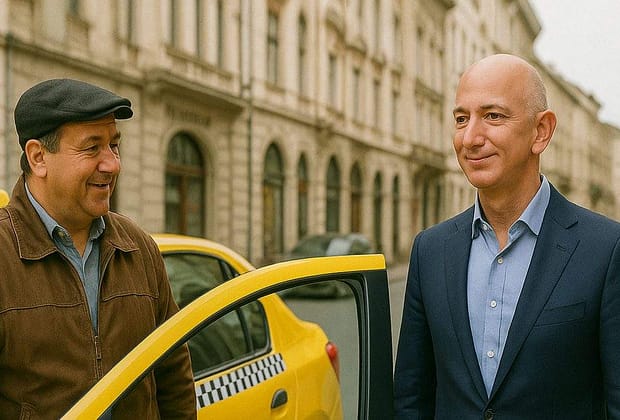 Un taximetrist român din Veneţia l-a ţepuit pe Bezos de 4 miliarde de euro în ziua nunţii