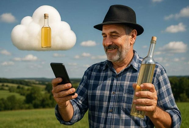 Smart! Un bihorean își ține pălinca în cloud și are acces la ea de oriunde