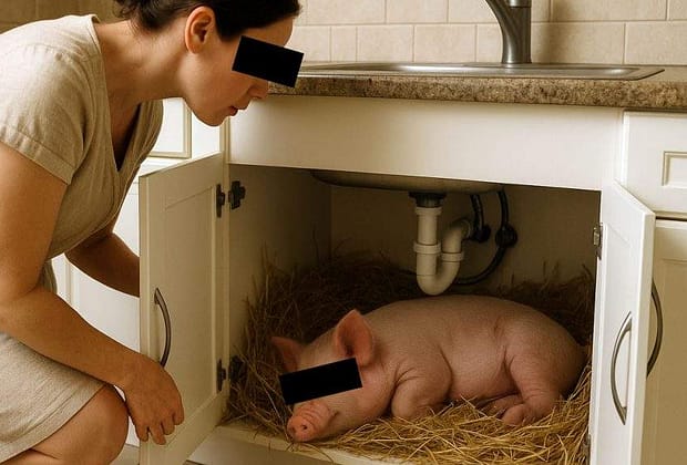 Combatem risipa alimentară! Fiecare român va fi obligat să crească un porc sub chiuvetă