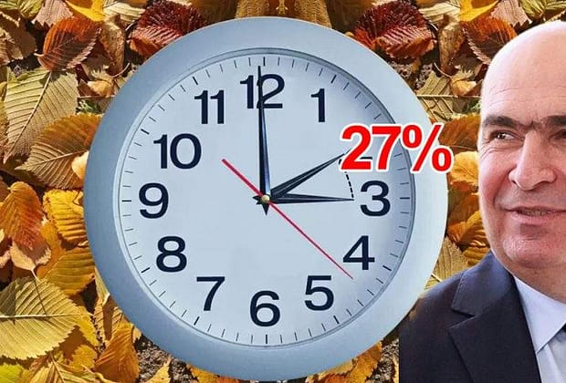 În acest weekend România trece la ora de iarnă și la TVA-ul de 27%