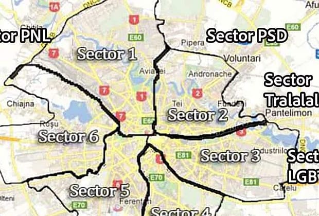 Ca să nu se supere niciun candidat, Bucureștiul va avea încă patru sectoare