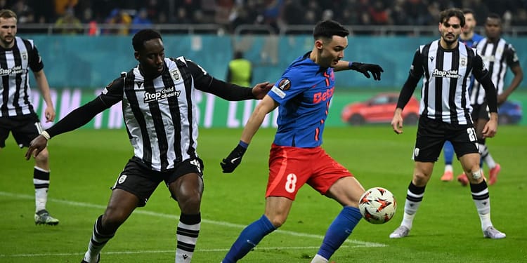 FCSB -0, ACUM! Juri Cisotti deschide scorul în minutul 30. Campioana domină autoritar