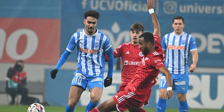 ACUM: Universitatea Craiova -0 | Duel tare pe ”Oblemenco”