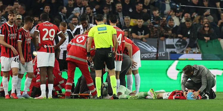 Mike Maignan s-a ciocnit violent cu un coechipier în Udinese