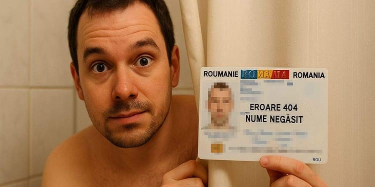 Un român şi-a udat buletinul cu cip şi acum îl cheamă Eroare 404