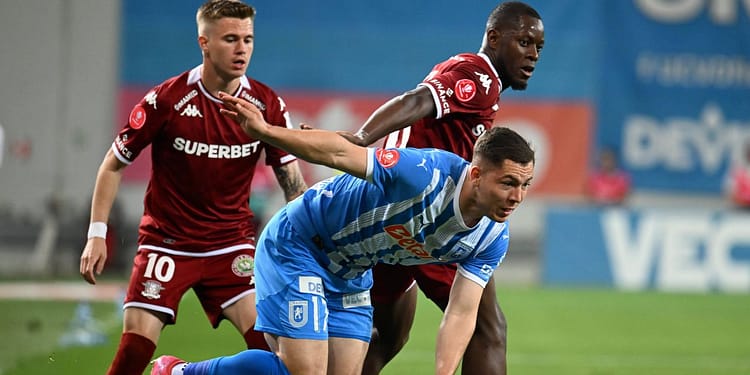 A fost sau nu penalty pentru Rapid, la Craiova: verdictul dat după o fază controversată