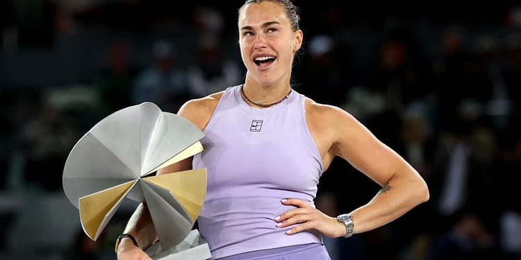Aryna Sabalenka, al treilea trofeu la Madrid