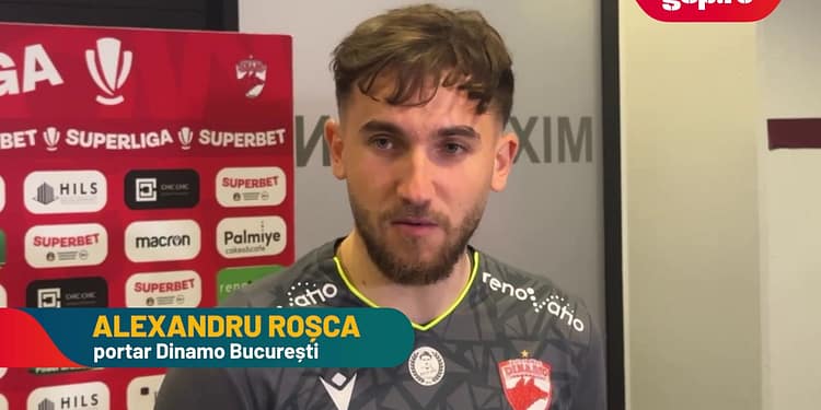 Dinamo vs. Rapid 0-0 » Alexandru Roșca s-a plicitsit în poartă în derby: „Puteam scoate mult mai mult, nici măcar nu m-am murdărit”