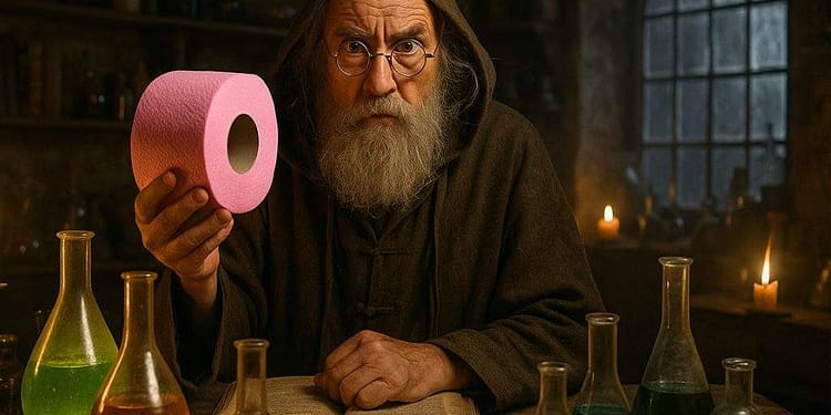 Miraculos! Un alchimist a reuşit să transforme parizerul înapoi în hârtie igienică