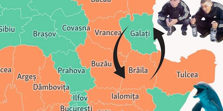 Efectul votului. Galațiul face rocada cu Brăila și trece în Muntenia iar Brăila în Moldova