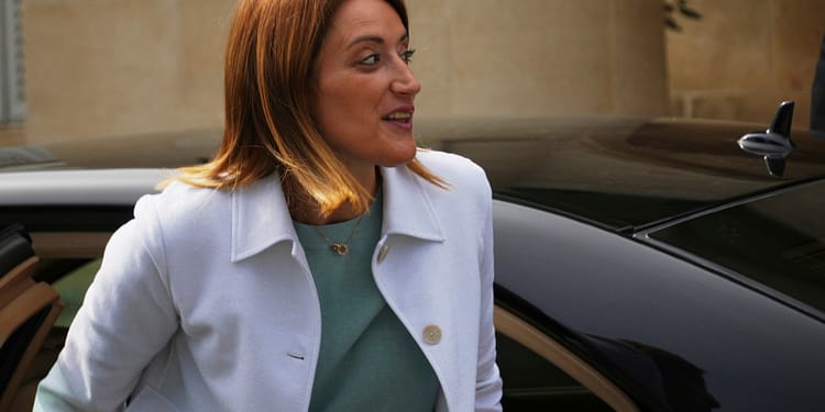 FOTO Șefa Parlamentului European, mesaj în miez de noapte, după întâlnirea cu Nicușor Dan